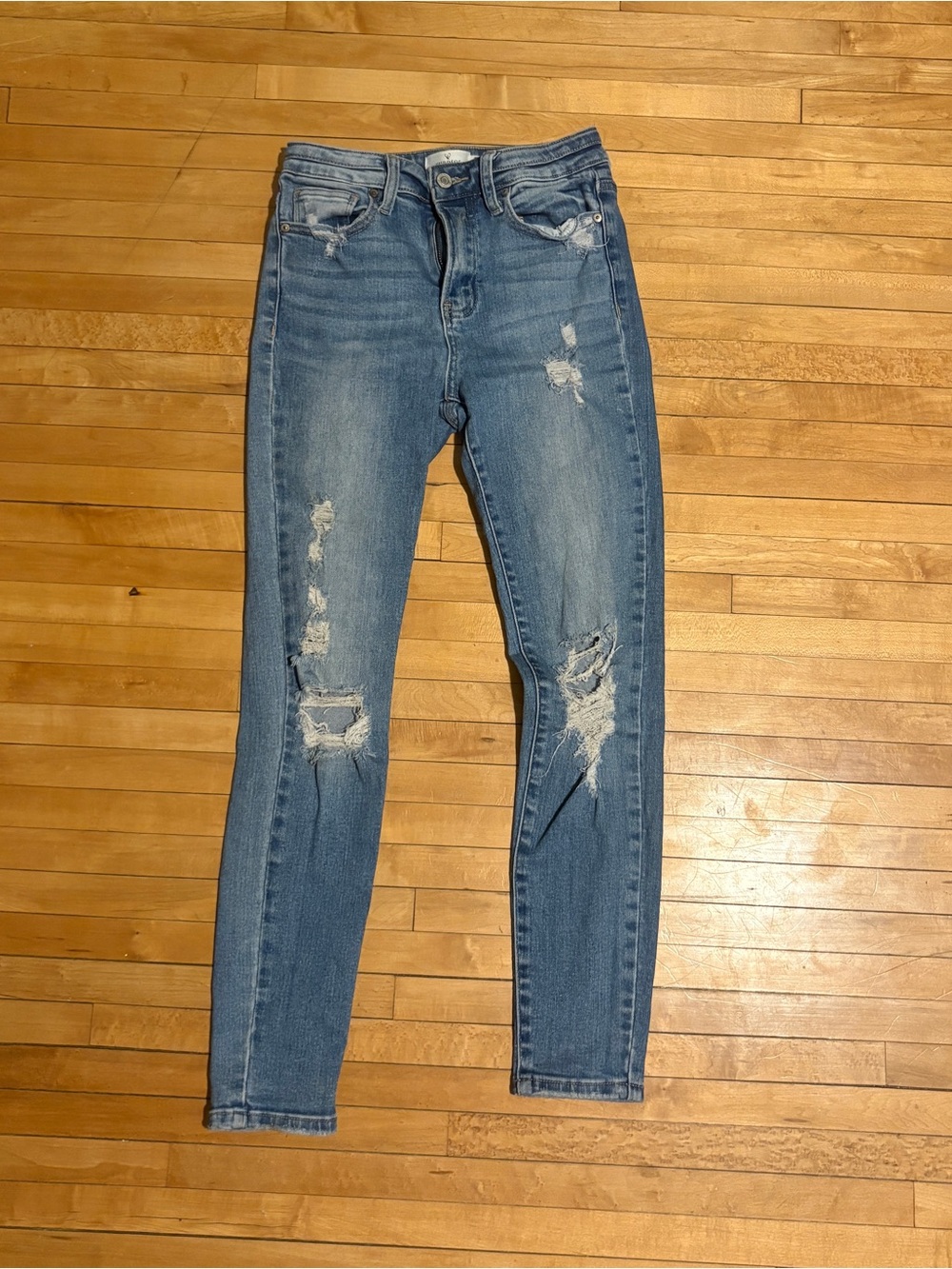 Windsor Light Blue Distressed Skinny Jeans